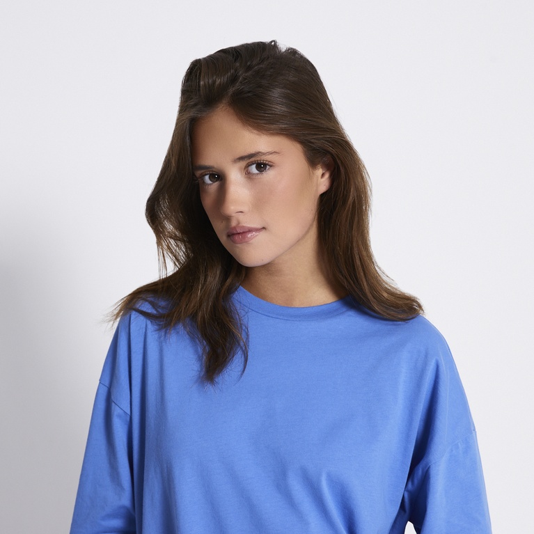 Oversized long sleeve tee "Bree" Blue